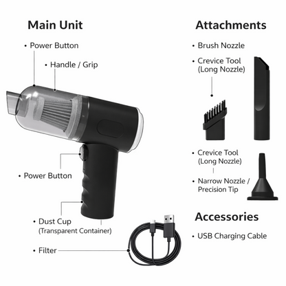 Portable Mini Vacuum Cleaner